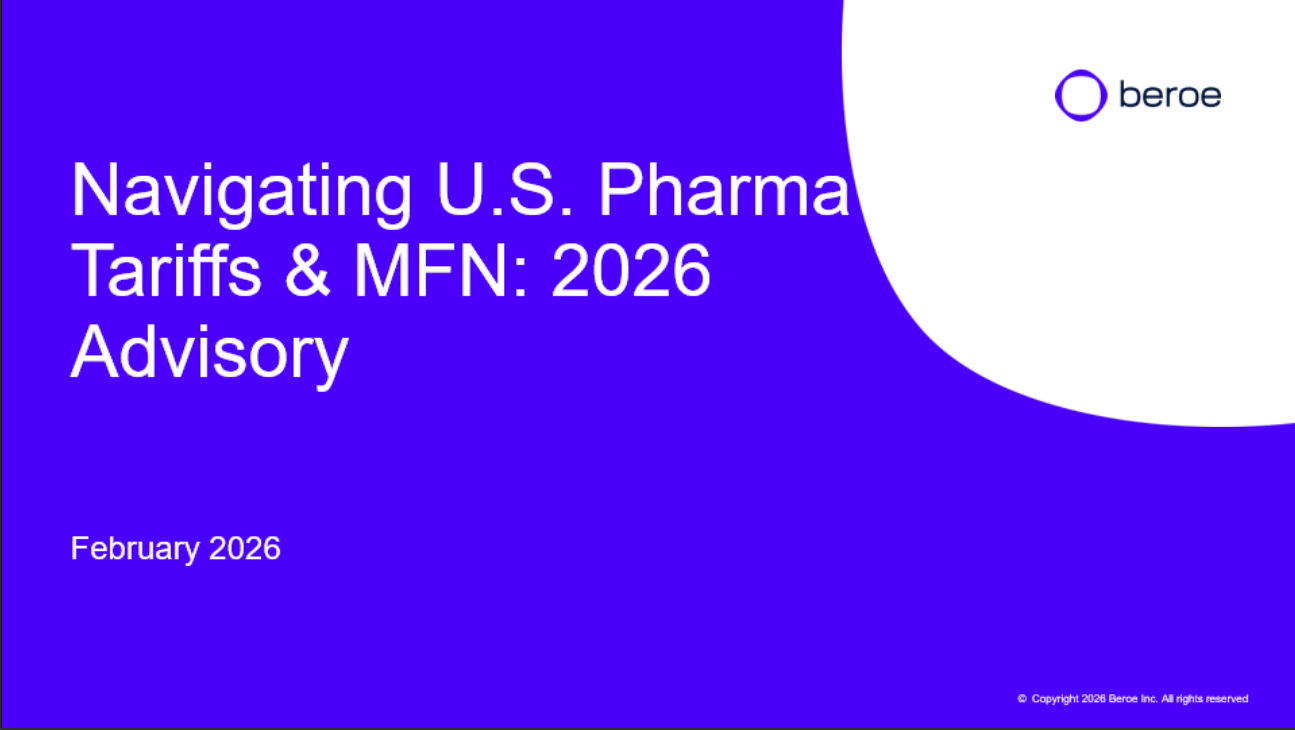 Navigating U.S. Pharma Tariffs & MFN: 2026 Advisor​y