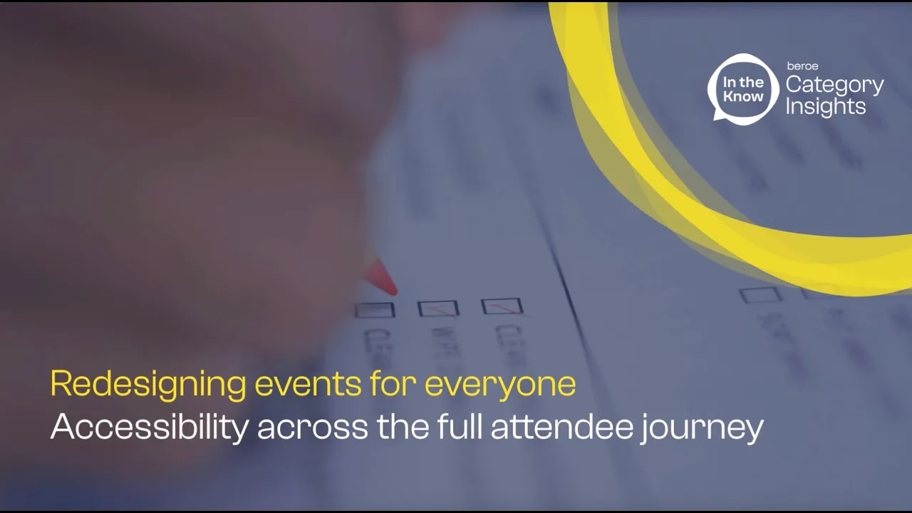 Redesigning events for everyone: Accessibility across the full attendee journey