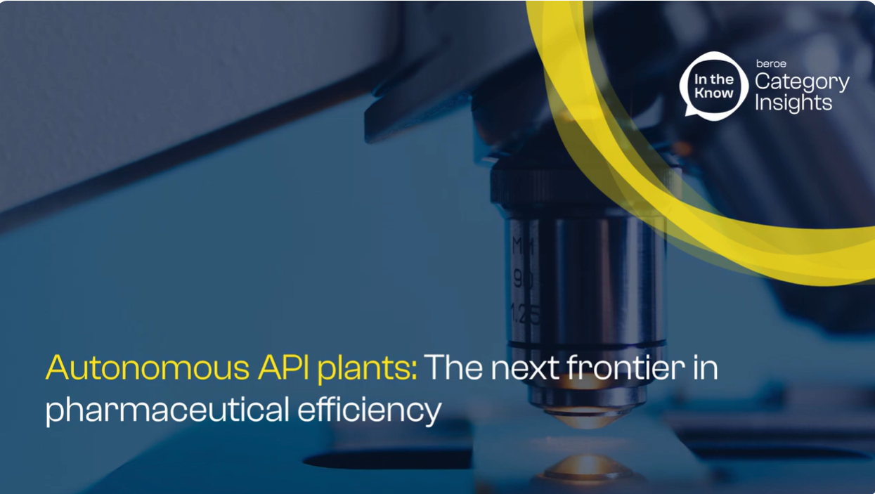 Autonomous API plants: The next frontier in pharmaceutical efficiency