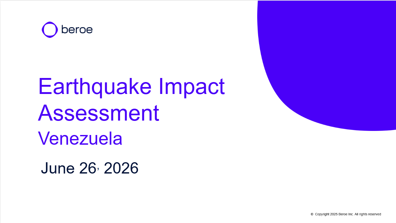 Earthquake Impact Assessment ​Venezuela