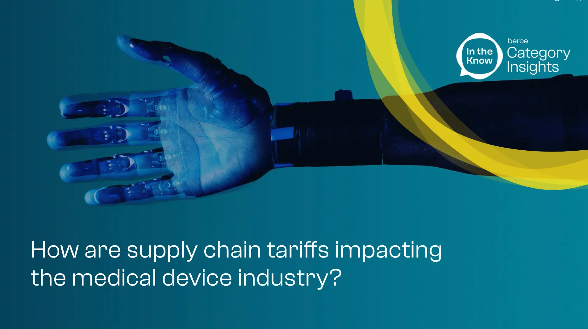 How are supply chain tariffs impacting the medical device industry?